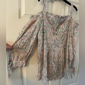 BRAND NEW juniper and lime Patterned Off-Shoulder Women's Top
